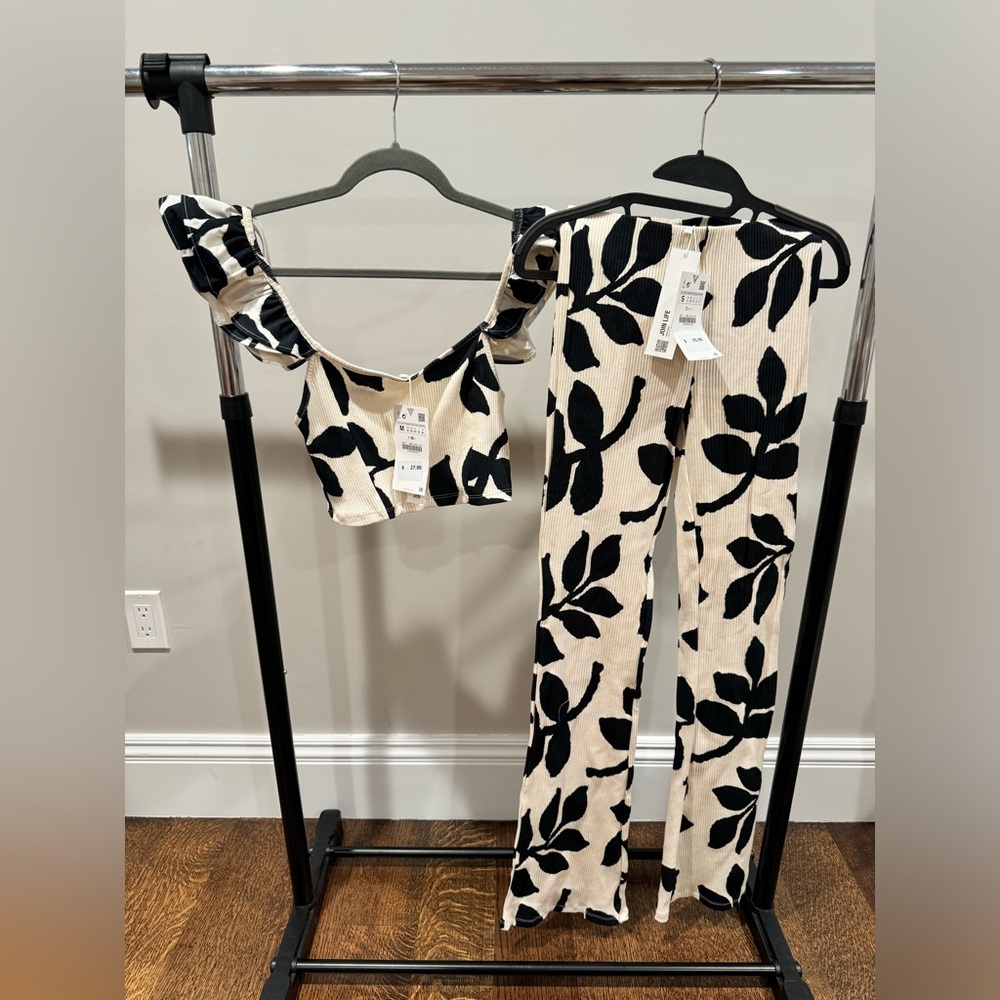 NWT Zara Ribbed Matching Set